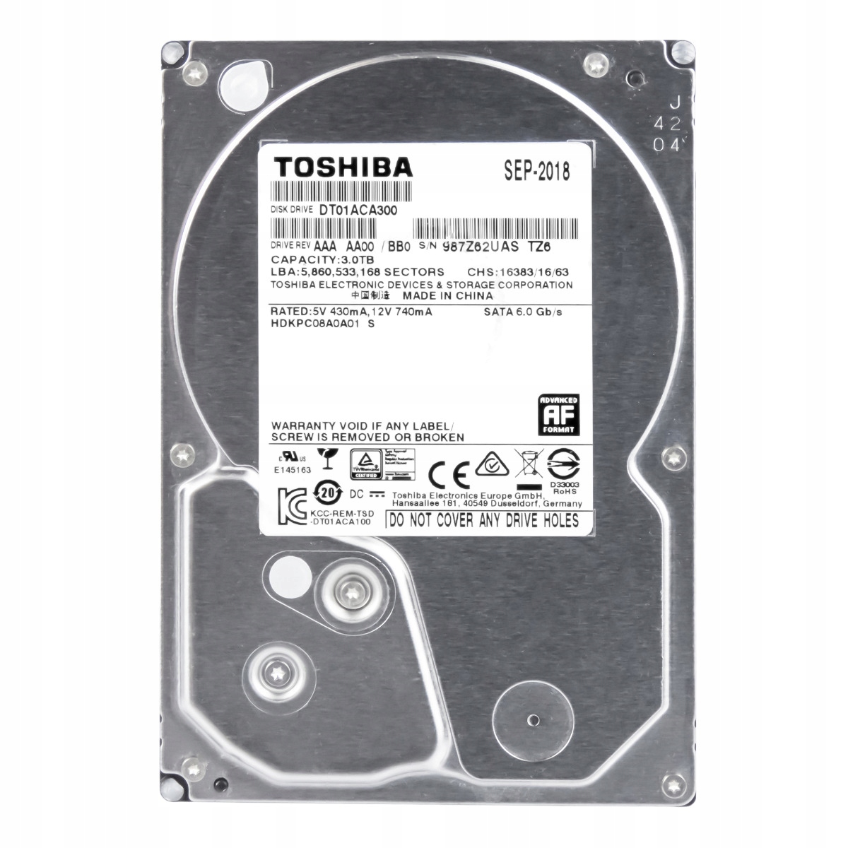 Pevný disk Toshiba DT01ACA300 3TB SATA III 3,5".